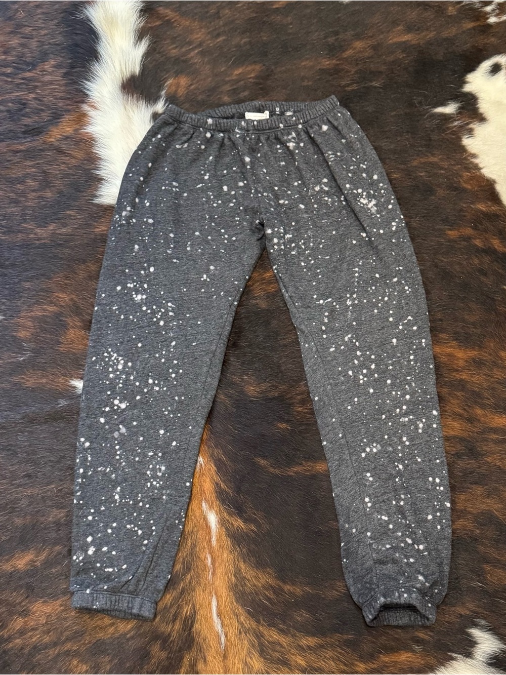 Spiritual Gangster Low Rise Gray Speckled Sweatpants